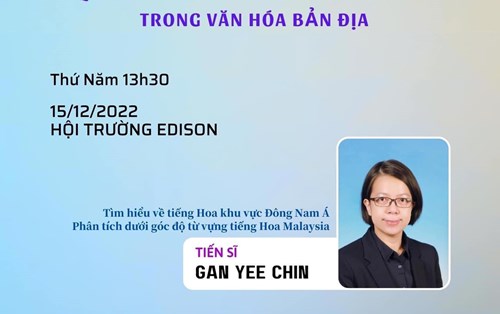 TÌM HIỀU MALAYSIA ĐẦY MÀU SẮC QUA NGÔN NGỮ- TIẾNG HOA MALAYSIA TRONG VĂN HOÁ BẢN ĐỊA
