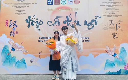 Sinh viên Đại học Đông Á thi thố ấn tượng tại chung kết “Nhịp cầu Hán ngữ” lần thứ 22